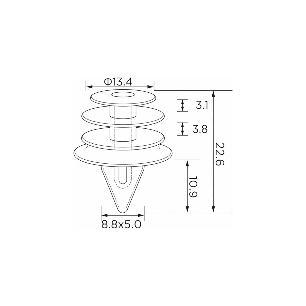 Fästclips – 10-pack