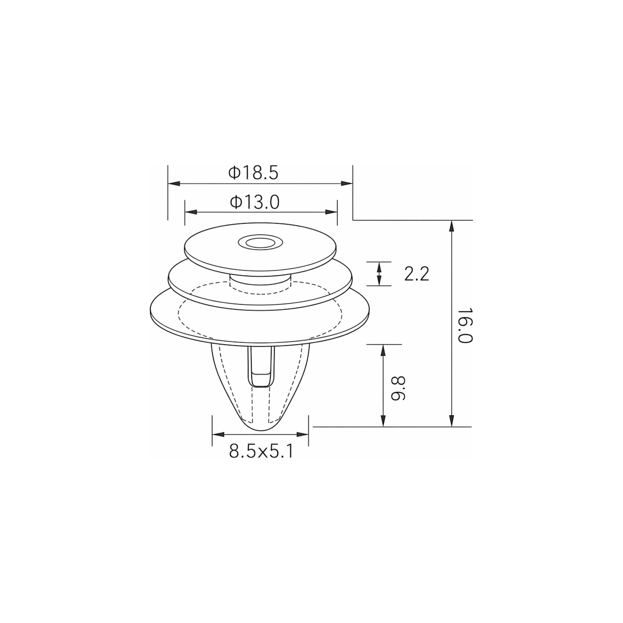 Fästclips – 10-pack