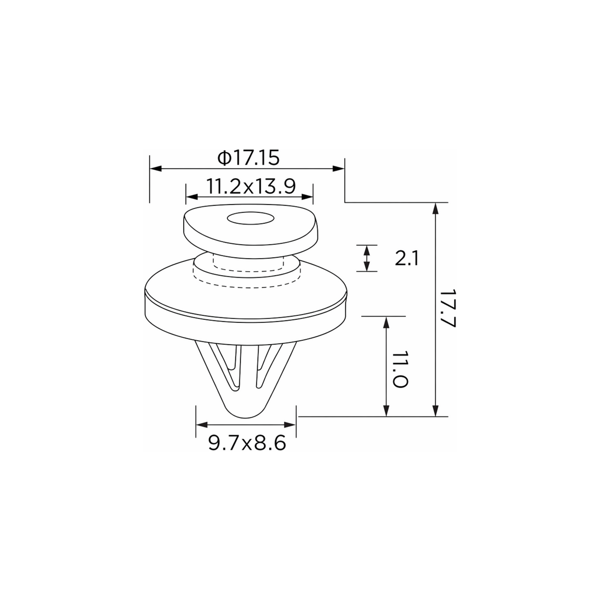 Fästclips – 10-pack