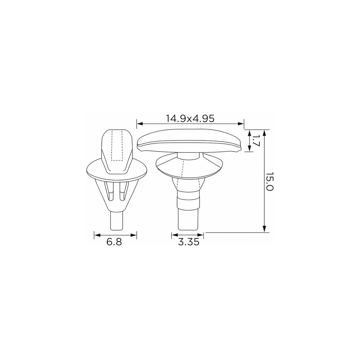 Fästclips – 10-pack
