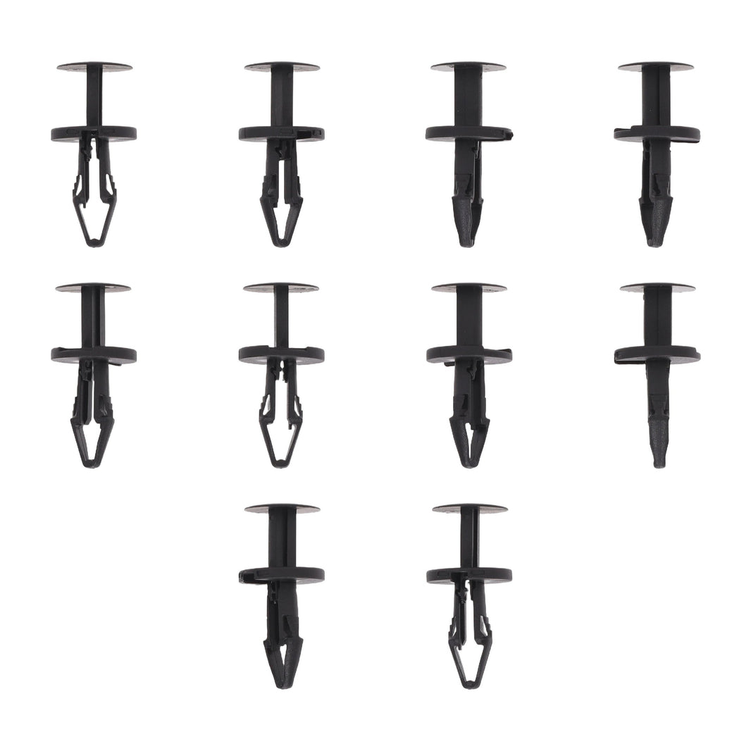 Fästclips – 10-pack – Svart