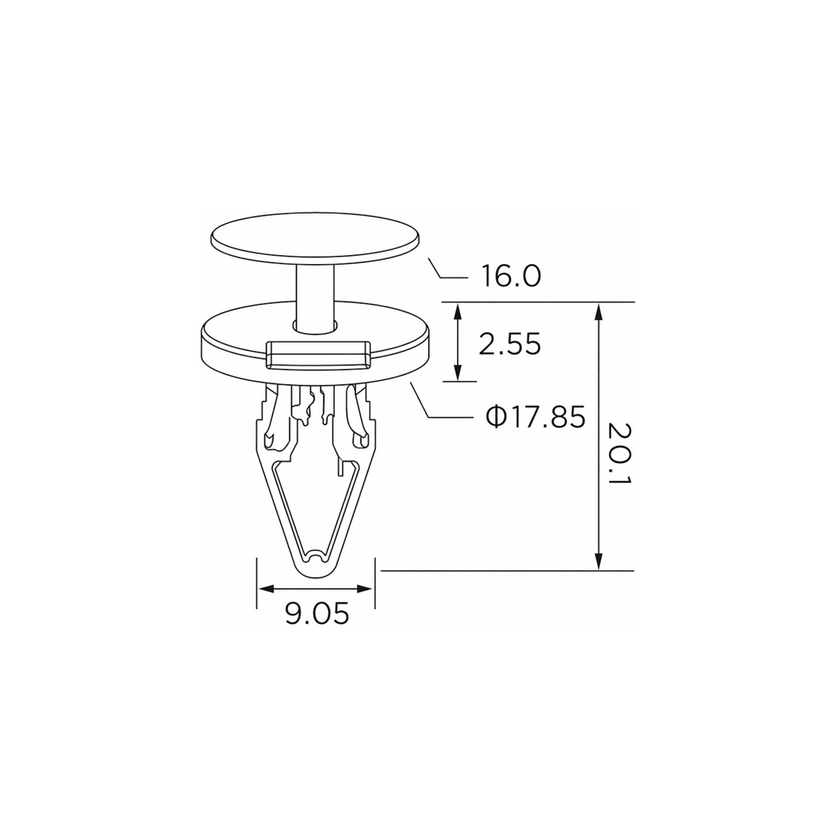 Fästclips Ford C-Max II/Ecosport m.fl. – 10-pack
