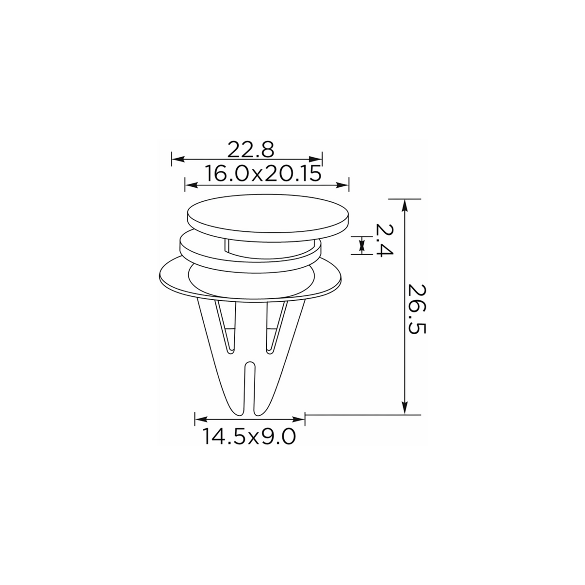 Fästclips – 10-pack