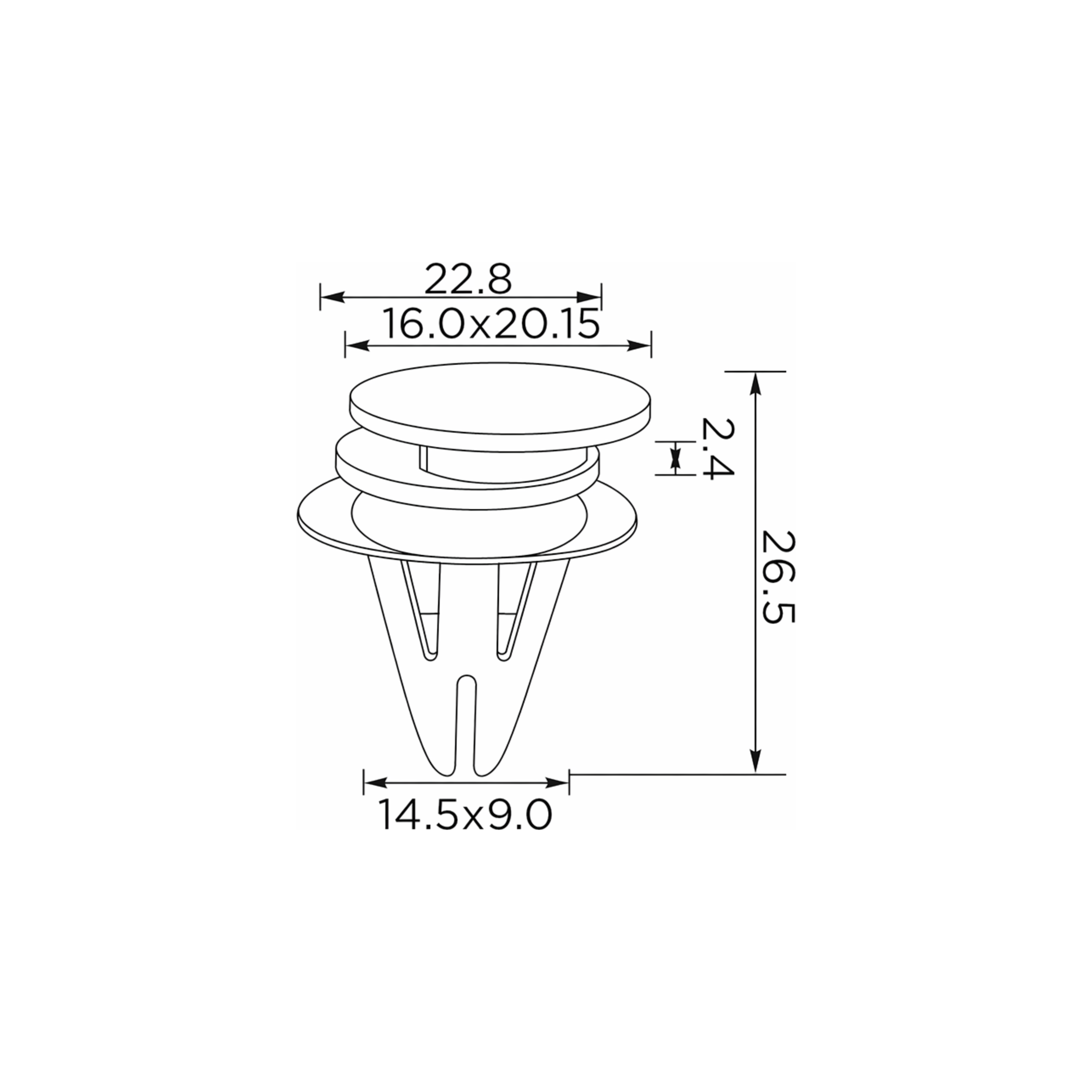 Fästclips – 10-pack