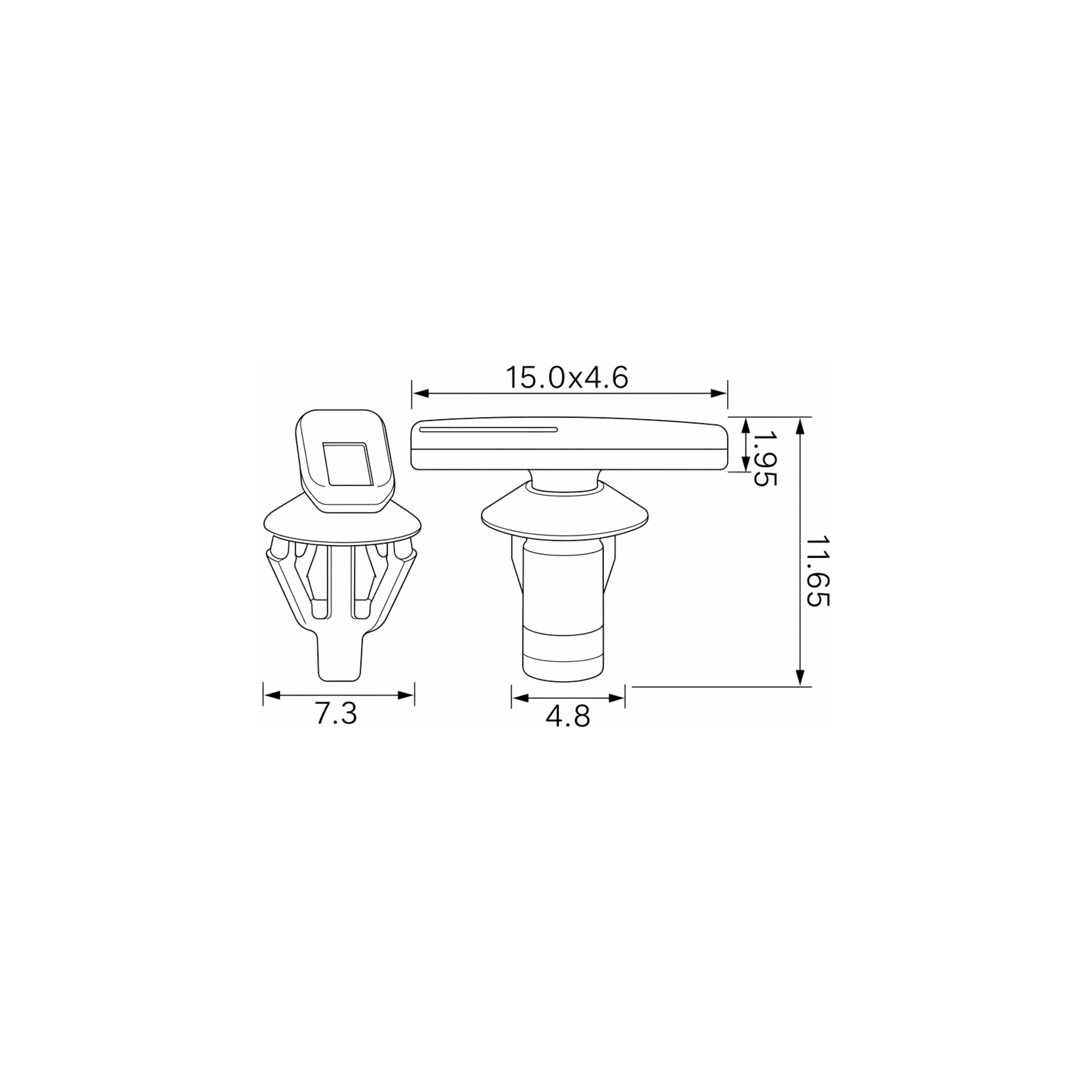 Fästclips – 10-pack