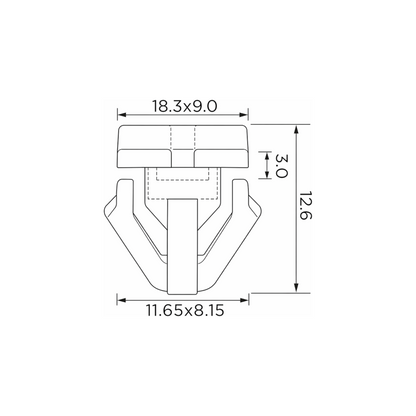 Fästclips Hyundai i20 II/Sonata V m.fl. – 10-pack