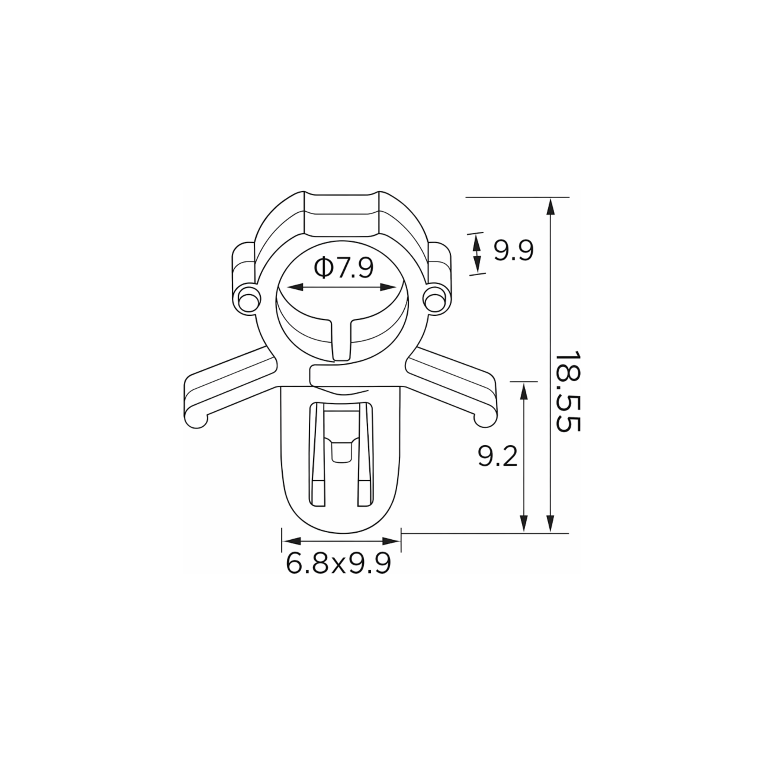 Fästclips – 10-pack