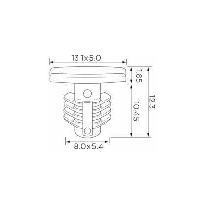 Fästclips Hyundai Accent I/Accent m.fl. – fäste Stabilt fäste