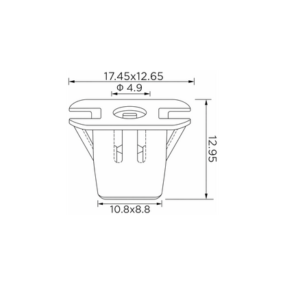 Fästclips Audi A1/A3 m.fl. – 10-pack