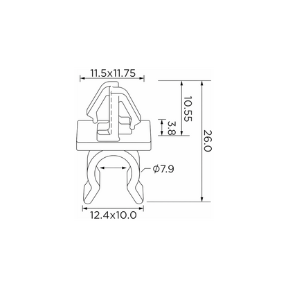 Fästclips Mazda 2/3 m.fl. – 10-pack – Stabil montering