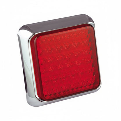 produktbild framifrån visande Baklampa 100CRME Röd – LEA