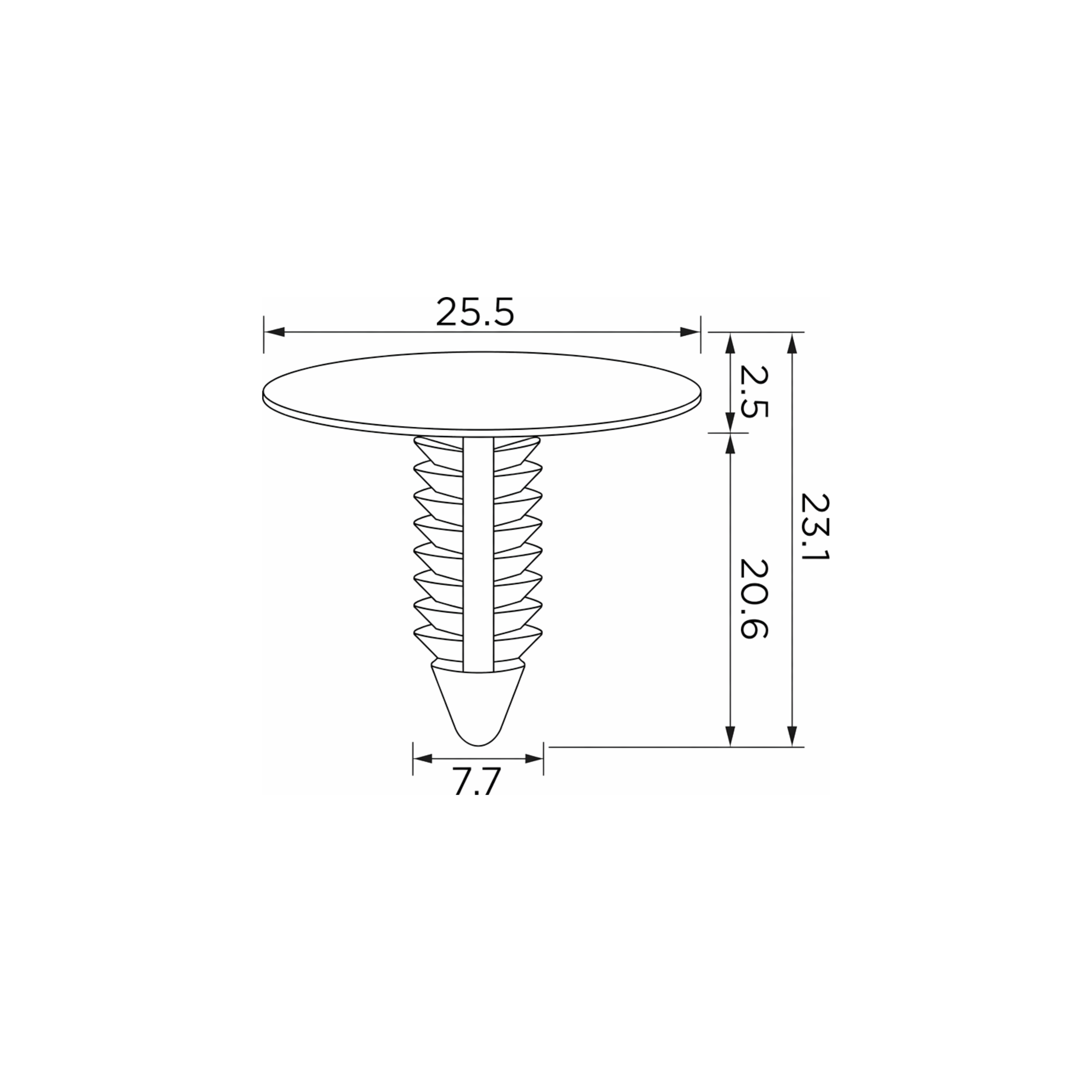 Fästclips Chrysler 200/300C m.fl. – Stabil montering, Fiskbensprofil