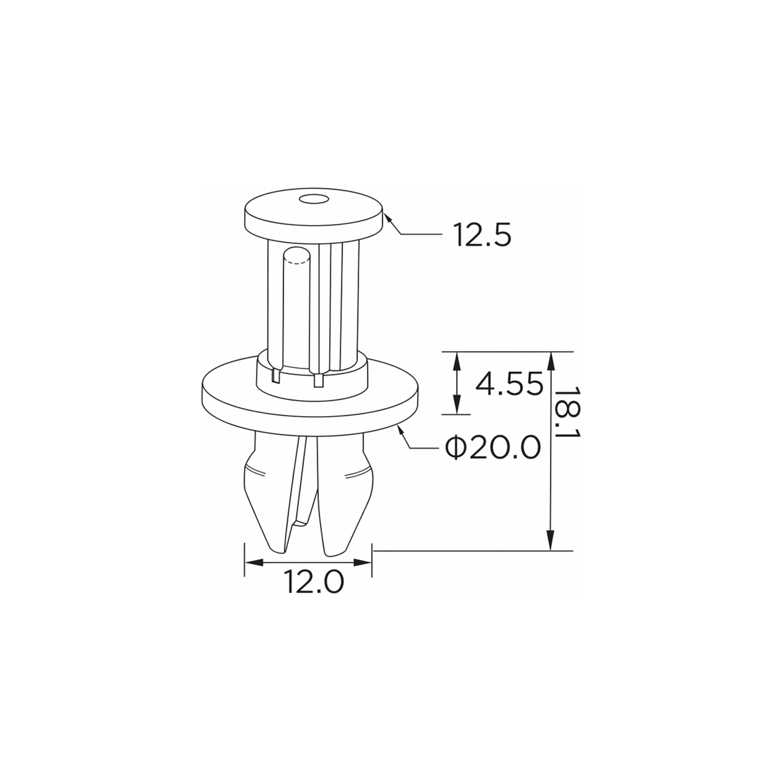 Fästclips Dodge RAM 1500/RAM 2500 m.fl. – 10-pack