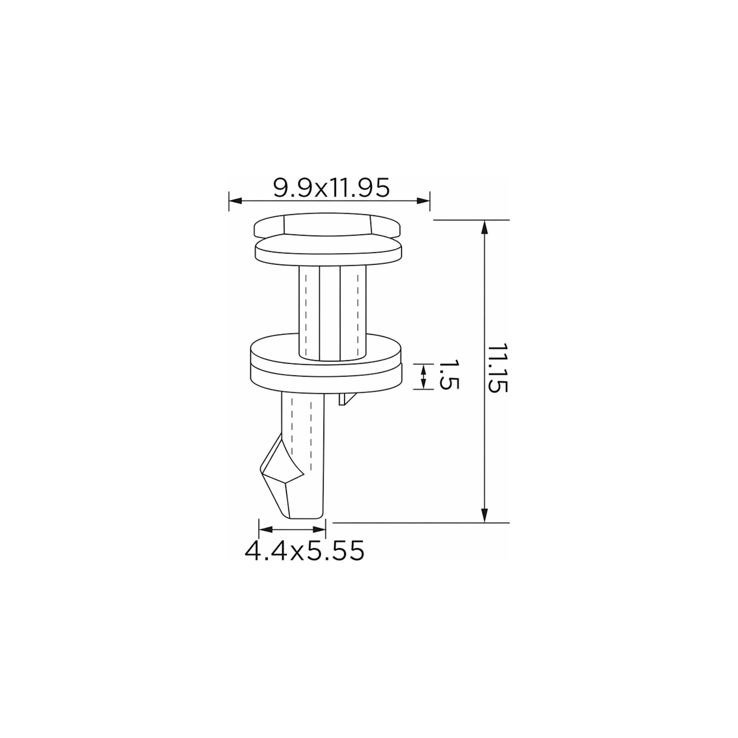 Fästclips BMW 5/7 m.fl. – 10-pack
