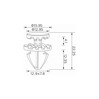Fästclips Land Rover Discovery III/Discovery IV – 10-pack