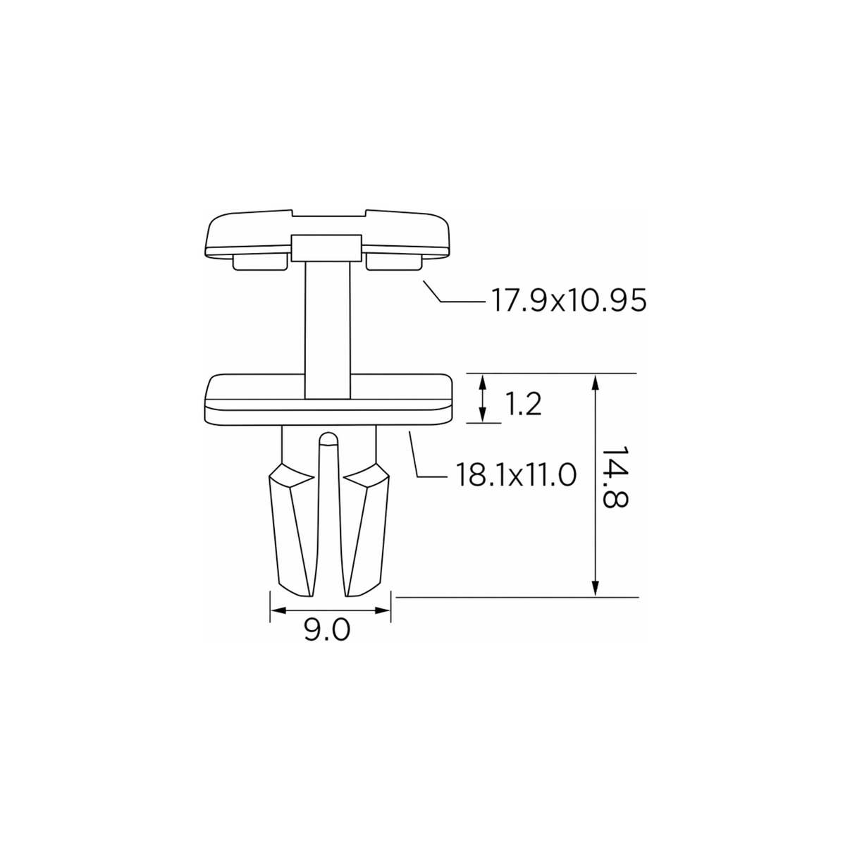 Fästclips BMW 7/Z3 Roadster m.fl. – 10-pack