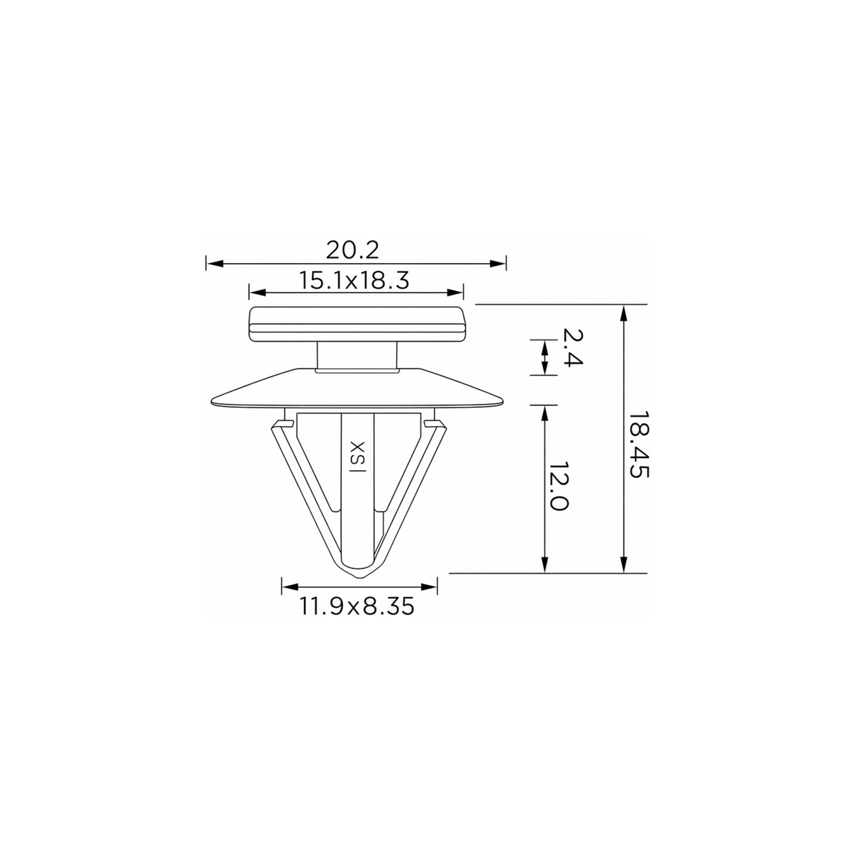 Fästclips Kia Sorento I/Hyundai Accent III m.fl. – 10-pack