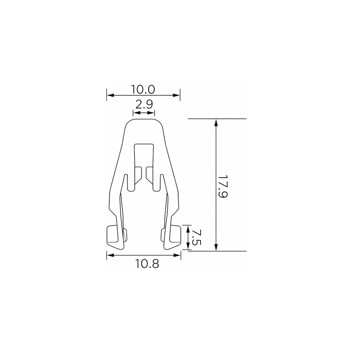 Fästclips Hyundai Accent III/Elantra IV m.fl. – 10-pack – fäste Stabilt fäste