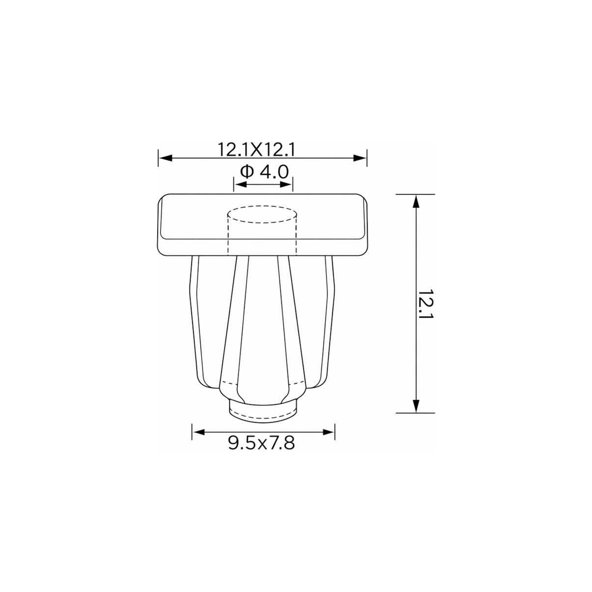 Fästclips DS 3/3/3 Crossback m.fl. – 10-pack