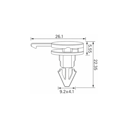 Fästclips MINI Cooper – 10-pack