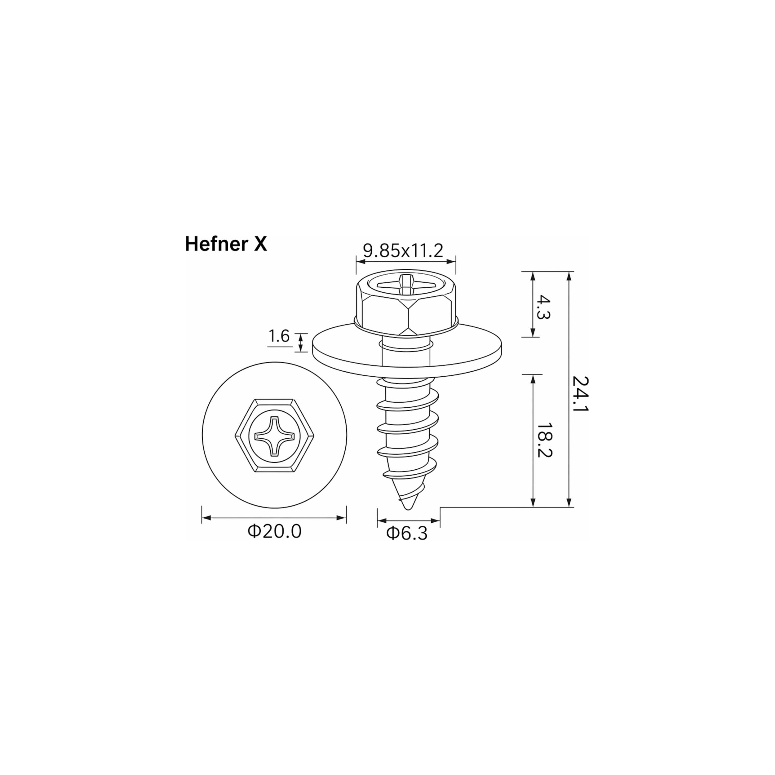Fästclips Toyota Avensis – 10-pack
