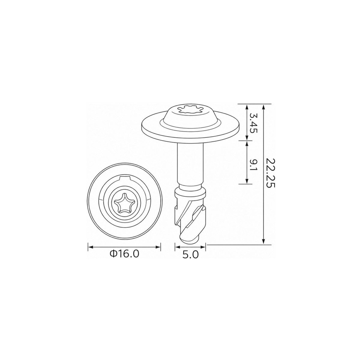 Fästclips Audi A4 B9/A5 Coupé m.fl. – 10-pack