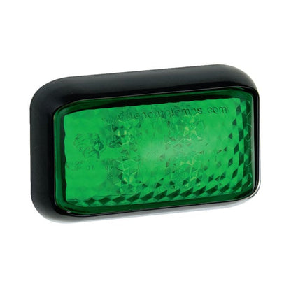 produktbild framifrån visande ABS Markeringsljus 4LED Grön – LEA
