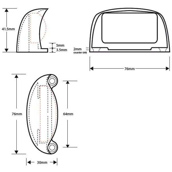 Skyltbelysning med Kabel – närbild detaljer | Xenonkungen