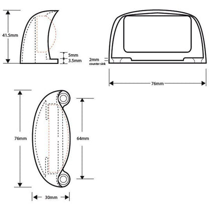 Skyltbelysning med Kabel – närbild detaljer | Xenonkungen