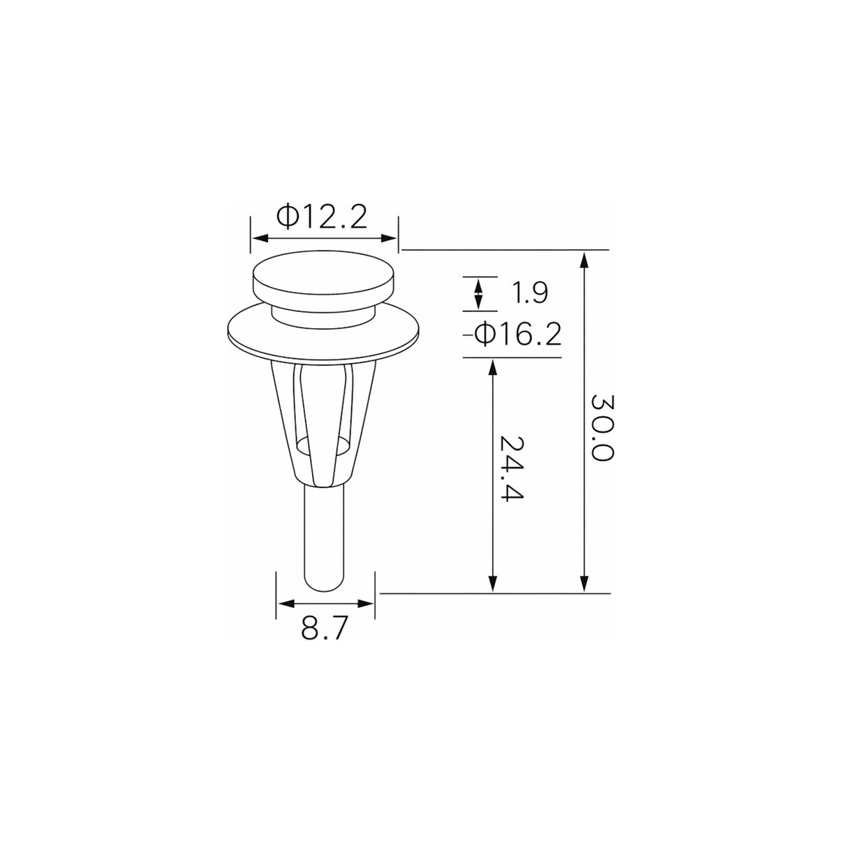 Fästclips – 10-pack – Stabil montering