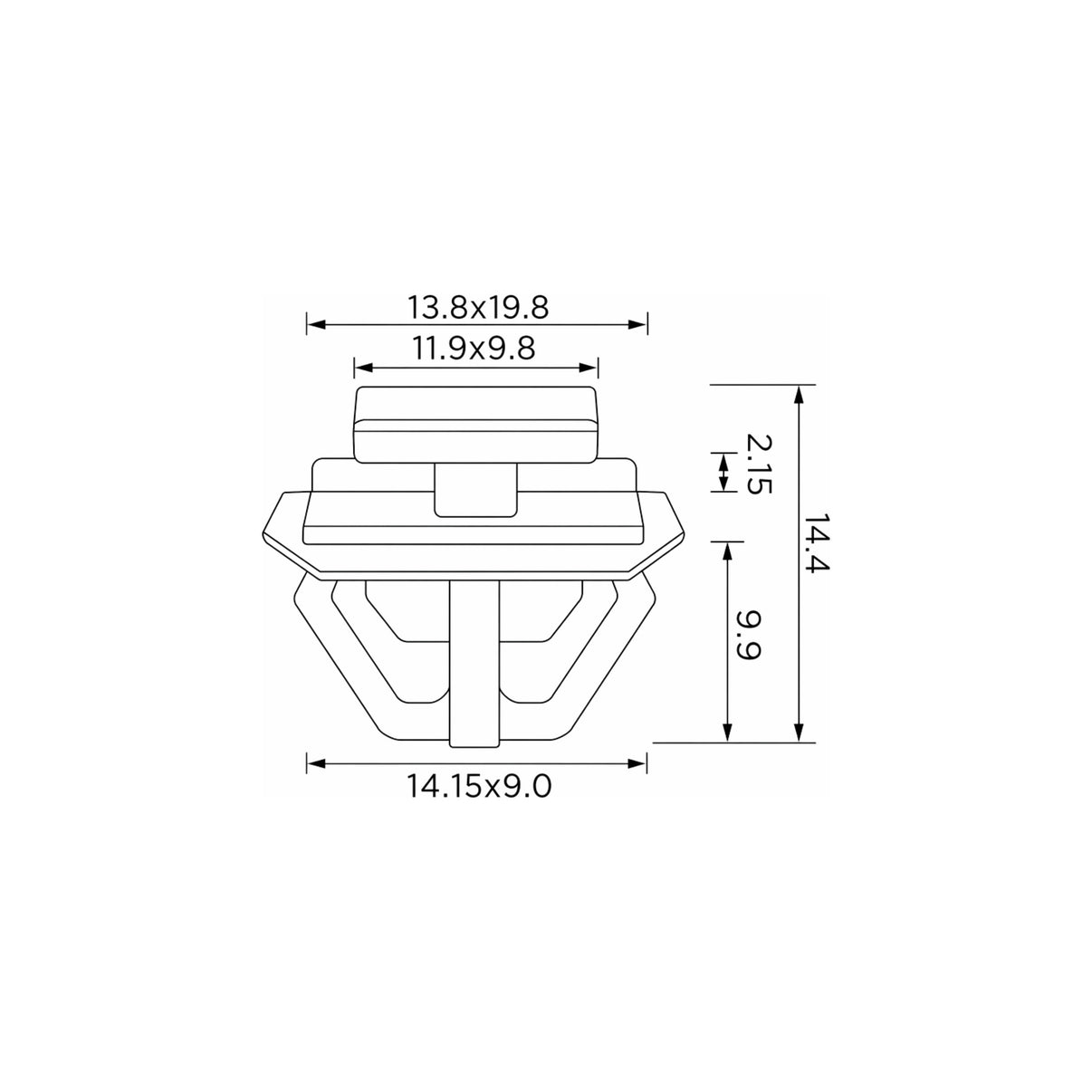 Fästclips Hyundai Accent II/H-1/Starex m.fl. – 10-pack