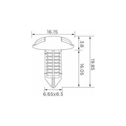 Fästclips Lexus Gs/Is I m.fl. – 10-pack – fäste Stabilt fäste