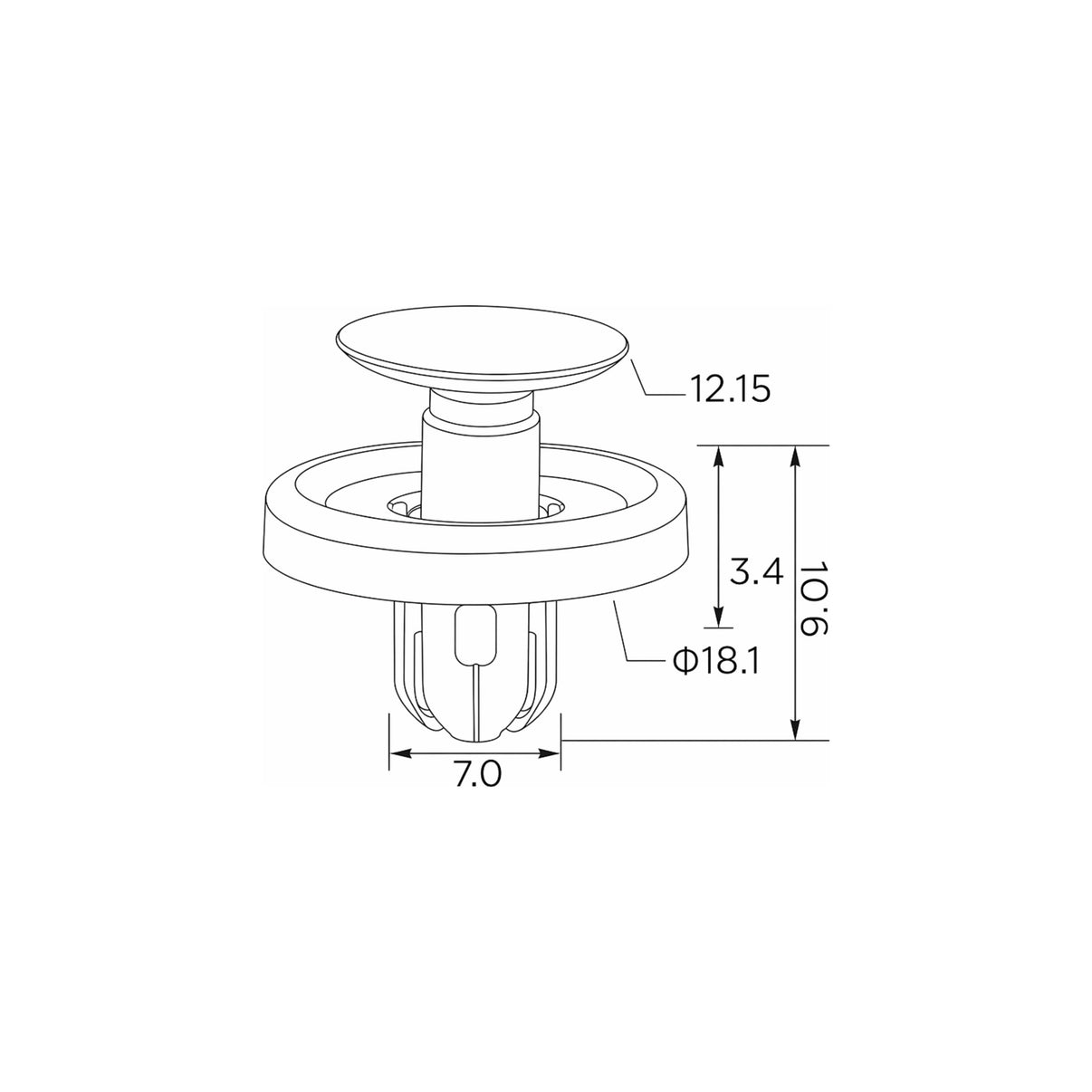 Fästclips Lexus Gs/Is C m.fl. – 10-pack