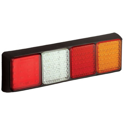 produktbild framifrån visande Baklampa 100BFWRAME Röd – LEA