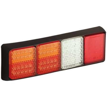 produktbild framifrån visande Baklampa 100BST12WFMLE Röd – LEA