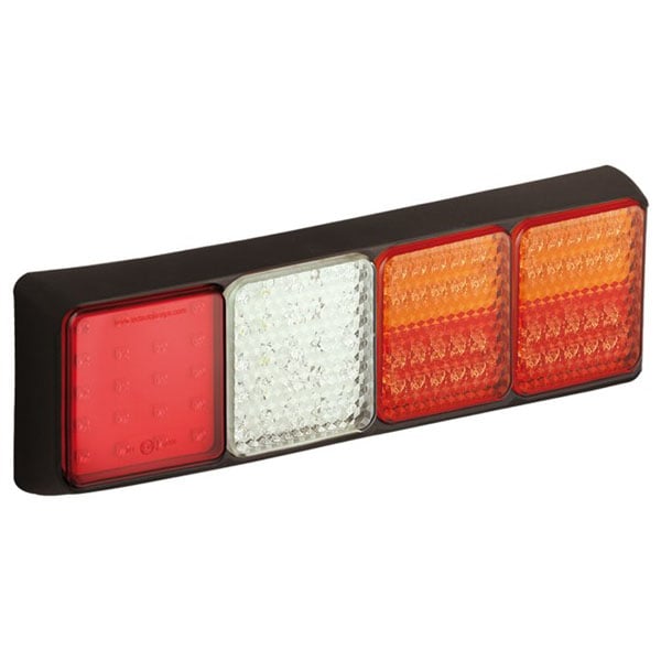 produktbild framifrån visande Baklampa 100BST12WFMRE Röd – LEA