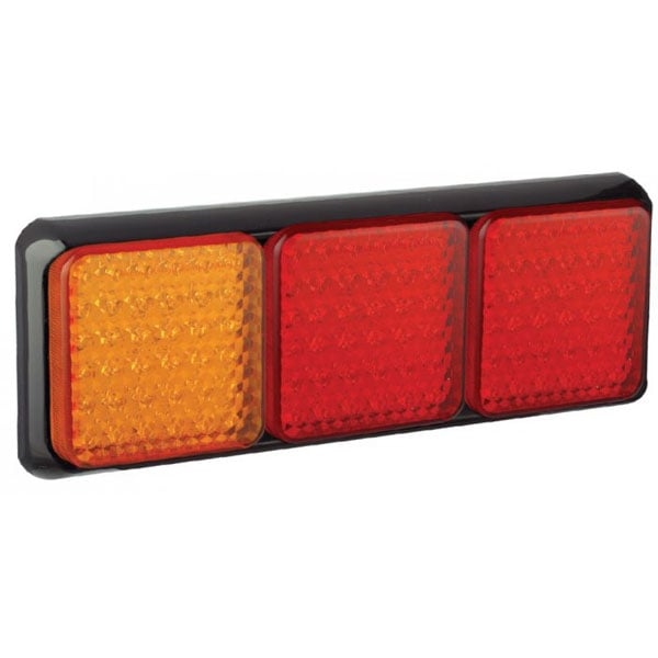 produktbild framifrån visande Baklampa 125BARRME Röd – LEA