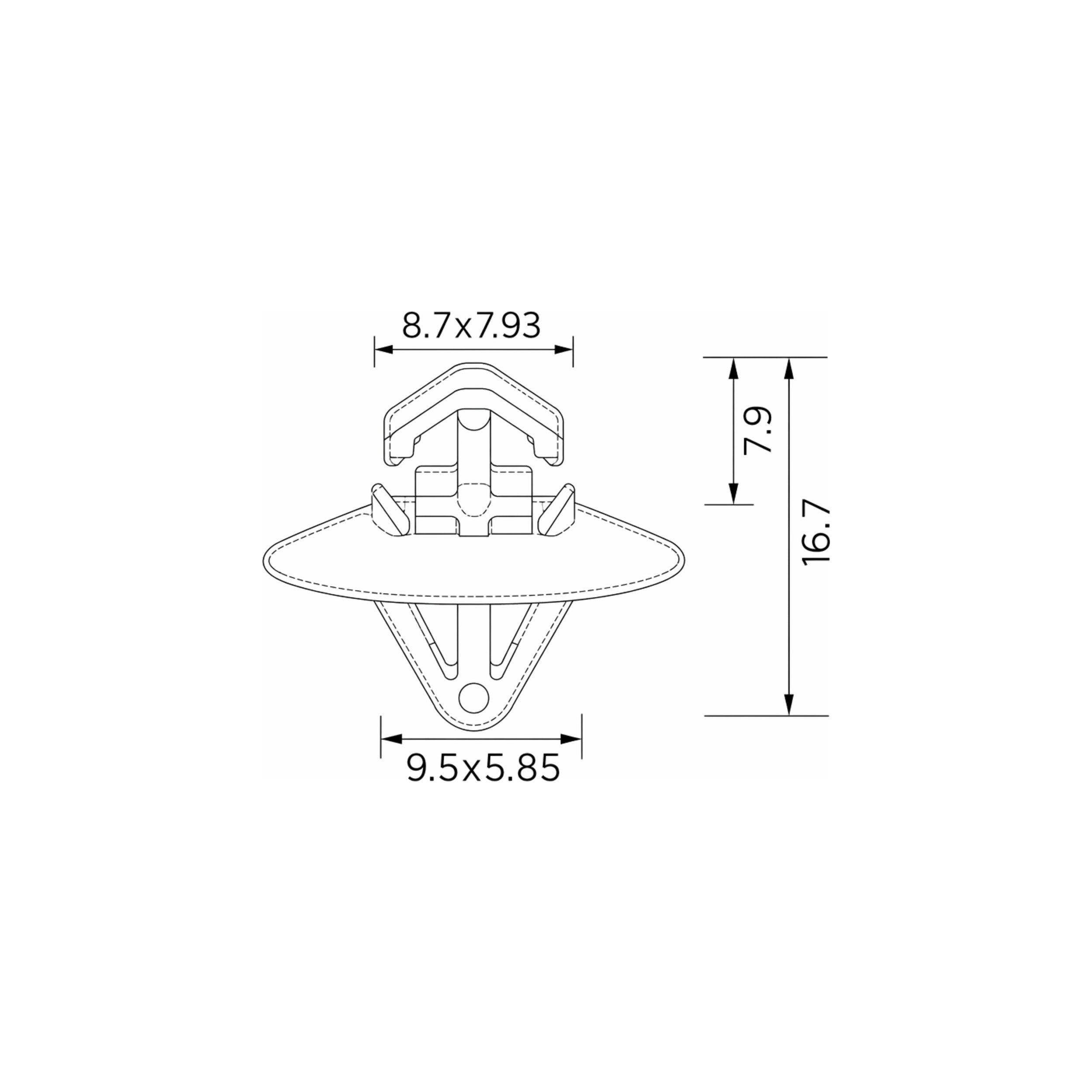 Fästclips Iveco Daily IV/Daily III m.fl. – 10-pack