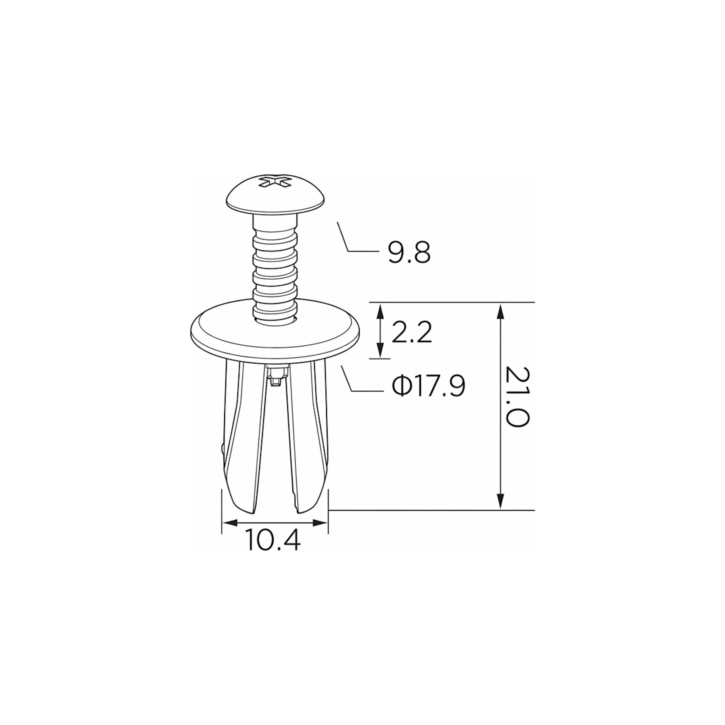 Fästclips – 10-pack – Stabil montering