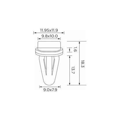 Fästclips – 10-pack