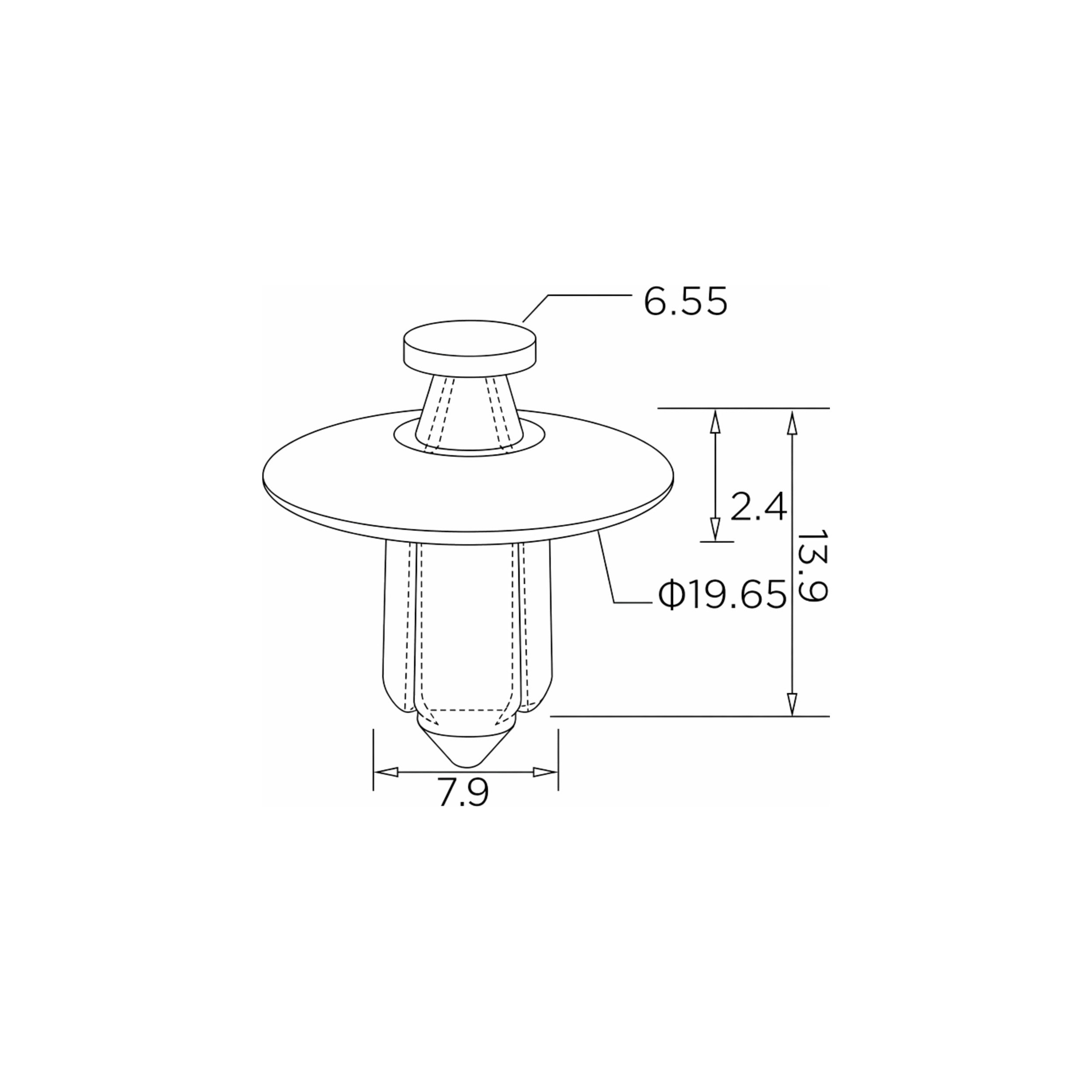 Fästclips – 10-pack – Stabil montering