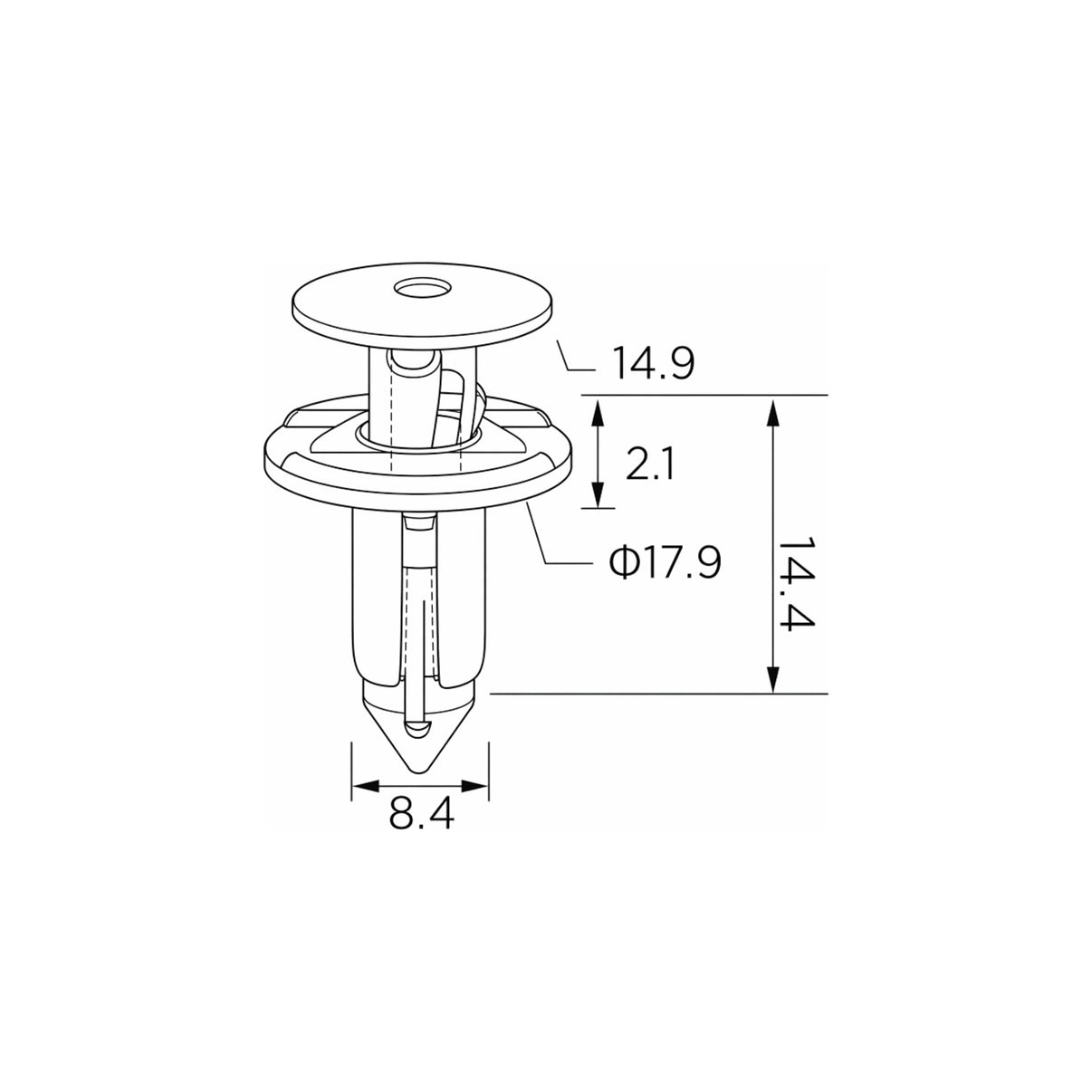 Fästclips Lexus Gs/Is II m.fl. – 10-pack – fäste Stabilt fäste