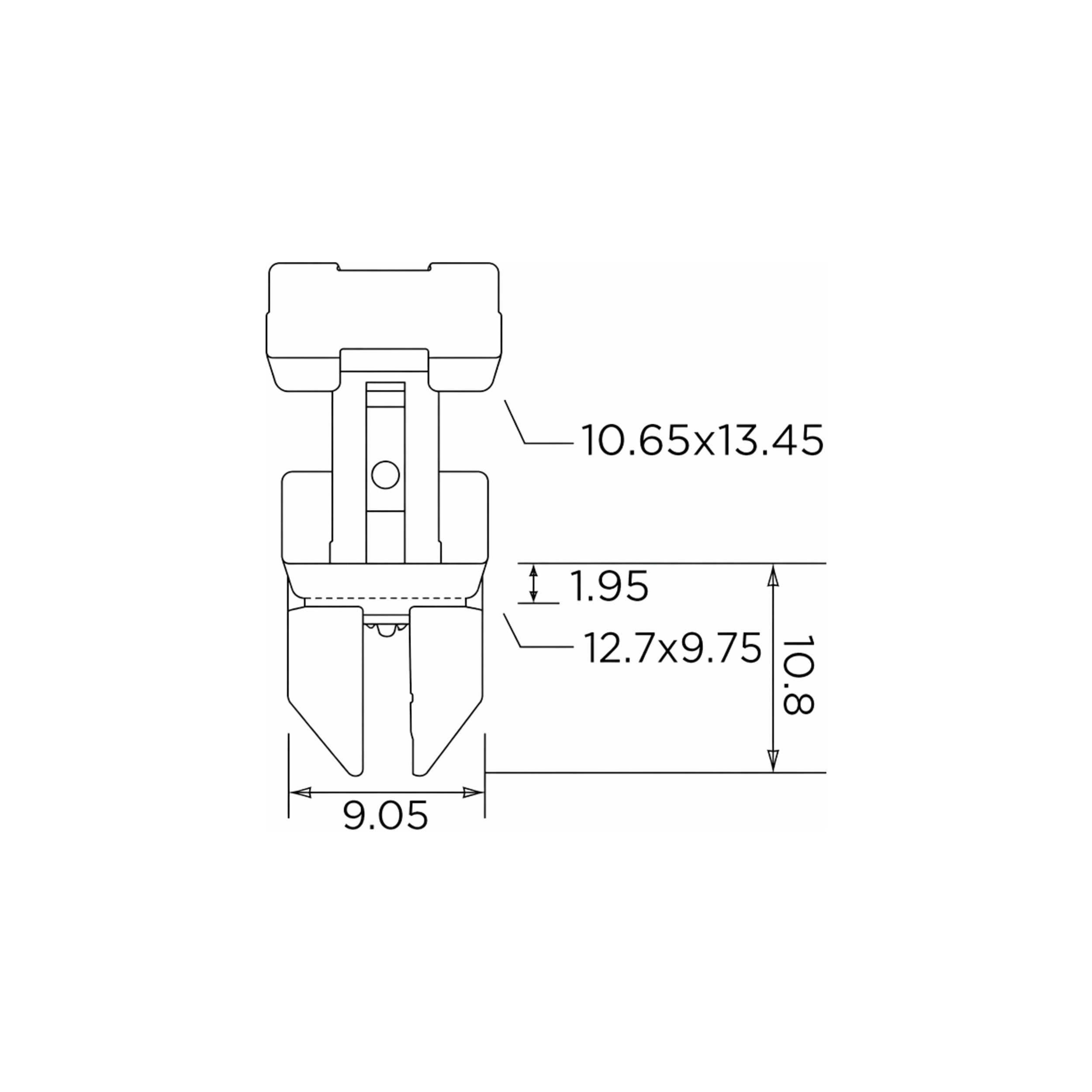 Fästclips Mercedes-Benz 124 Coupé/124 m.fl. – 10-pack