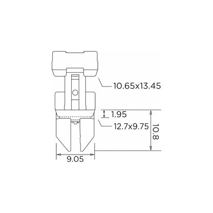 Fästclips Mercedes-Benz 124 Coupé/124 m.fl. – 10-pack