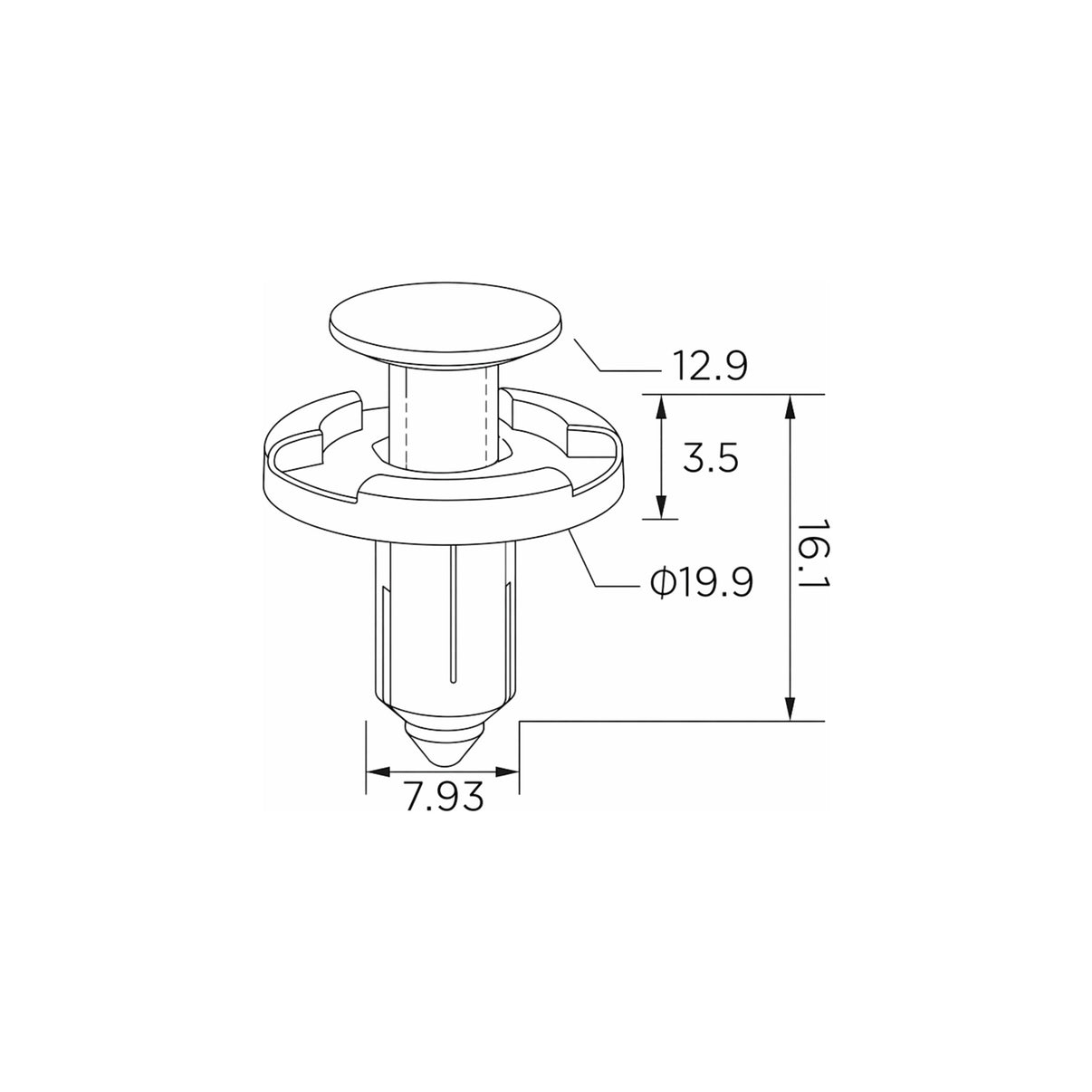 Fästclips Nissan Micra III/Micra C+C III m.fl. – 10-pack