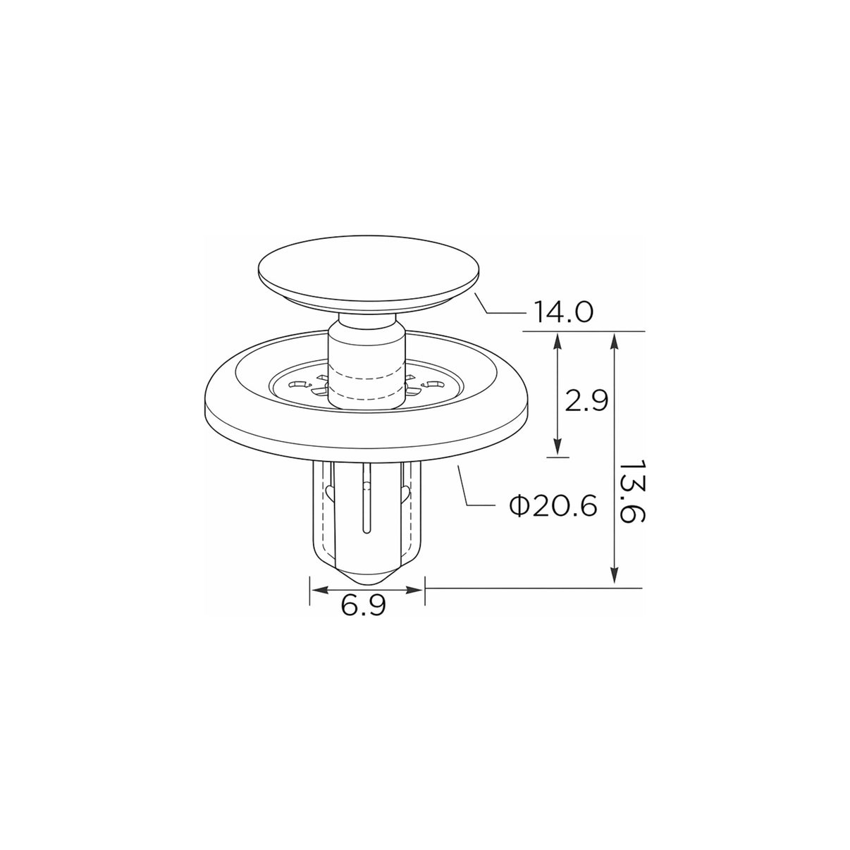 Fästclips Lexus Ct/Es m.fl. – 10-pack