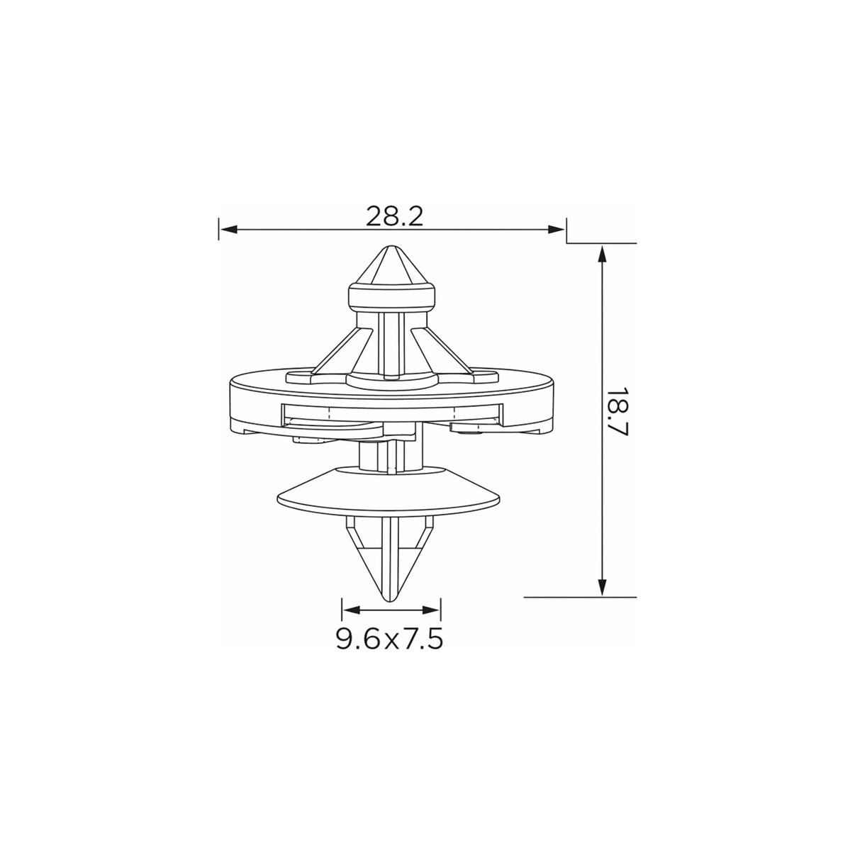 Fästclips VW Golf III/Vento – 10-pack