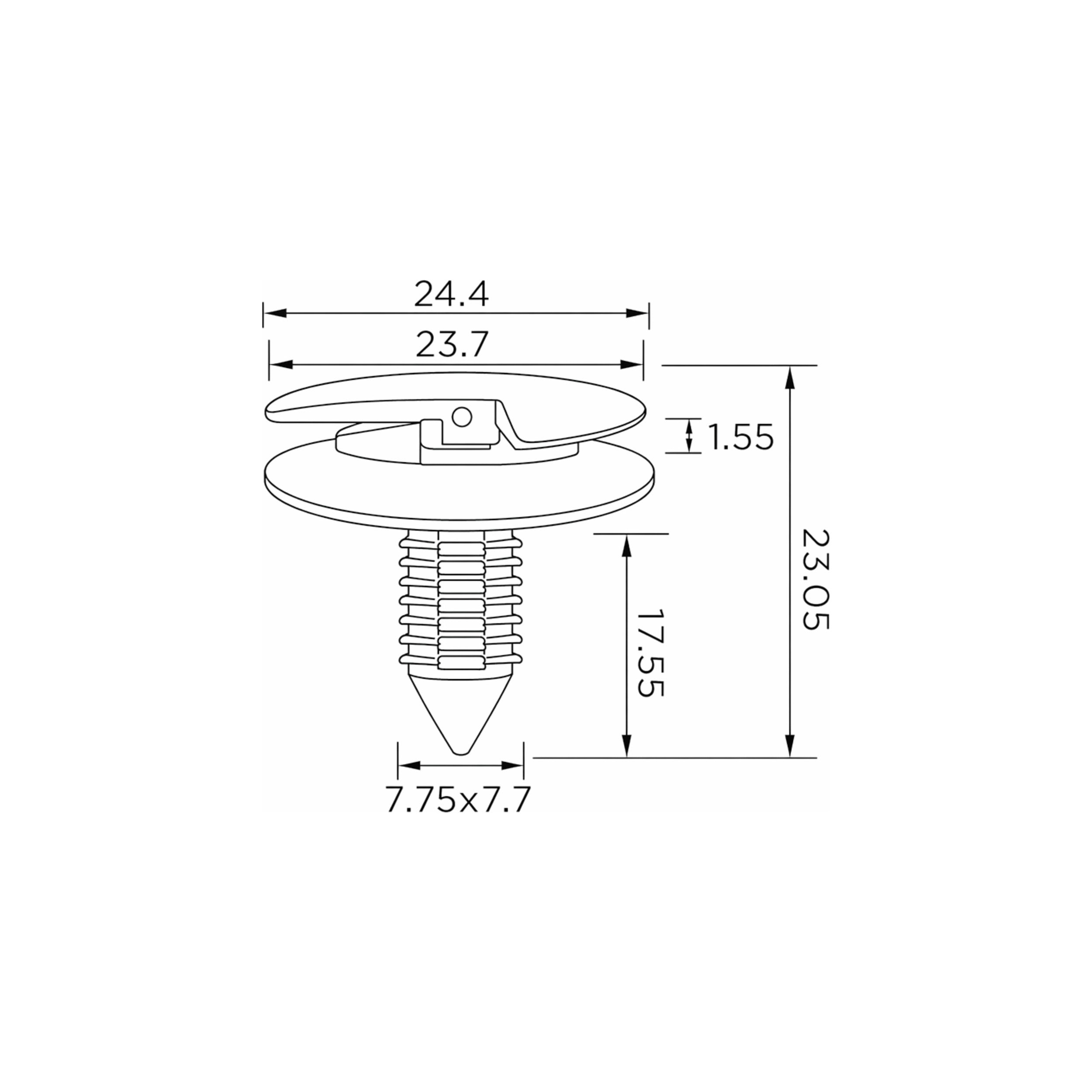 Fästclips Chrysler 200/300C m.fl. – Stabil montering, Fiskbensprofil