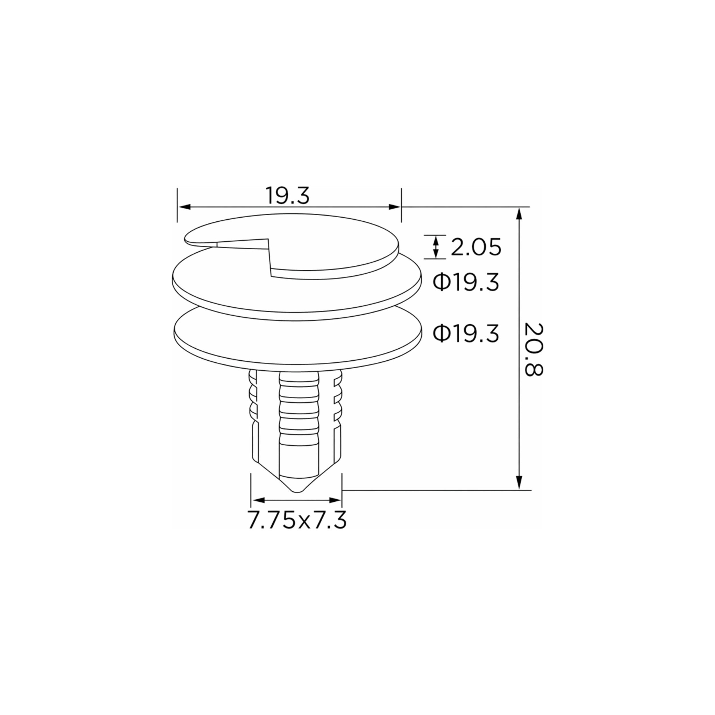 Fästclips Ford Focus I/Fiesta IV m.fl. – 10-pack – fäste Stabilt fäste