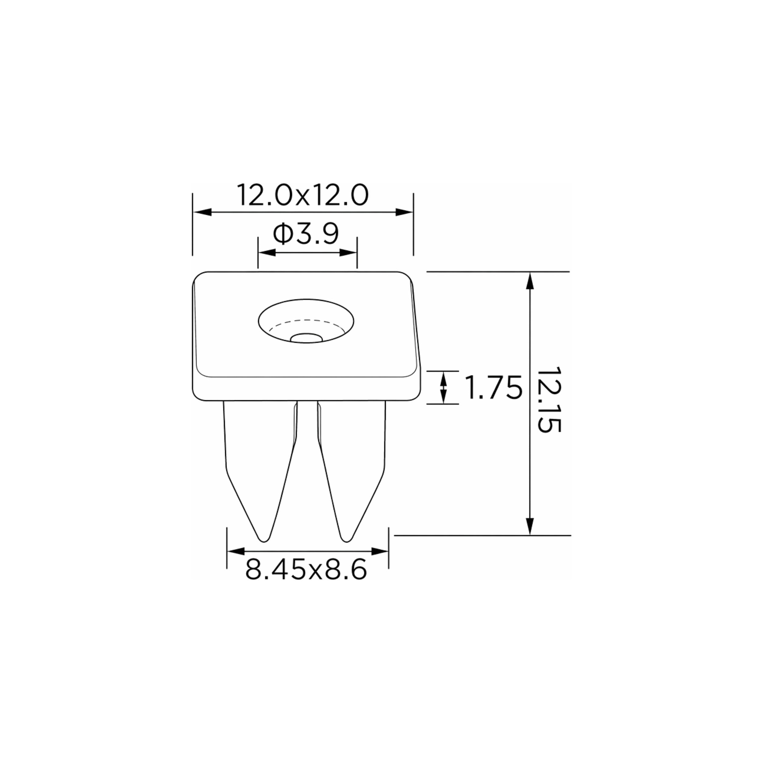 Fästclips Toyota Land Cruiser 100/Land Cruiser 80 m.fl.